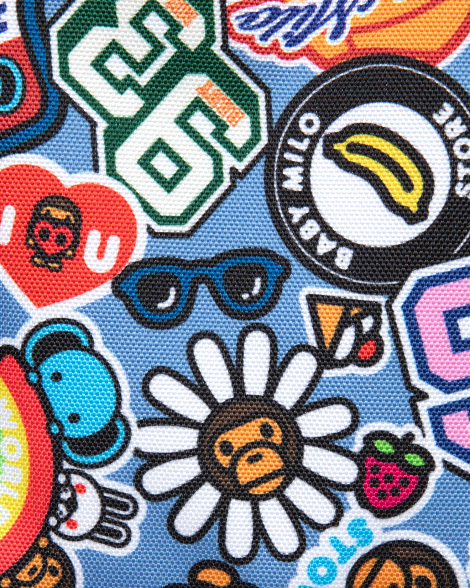 Sticker print medium backpack - Image 4