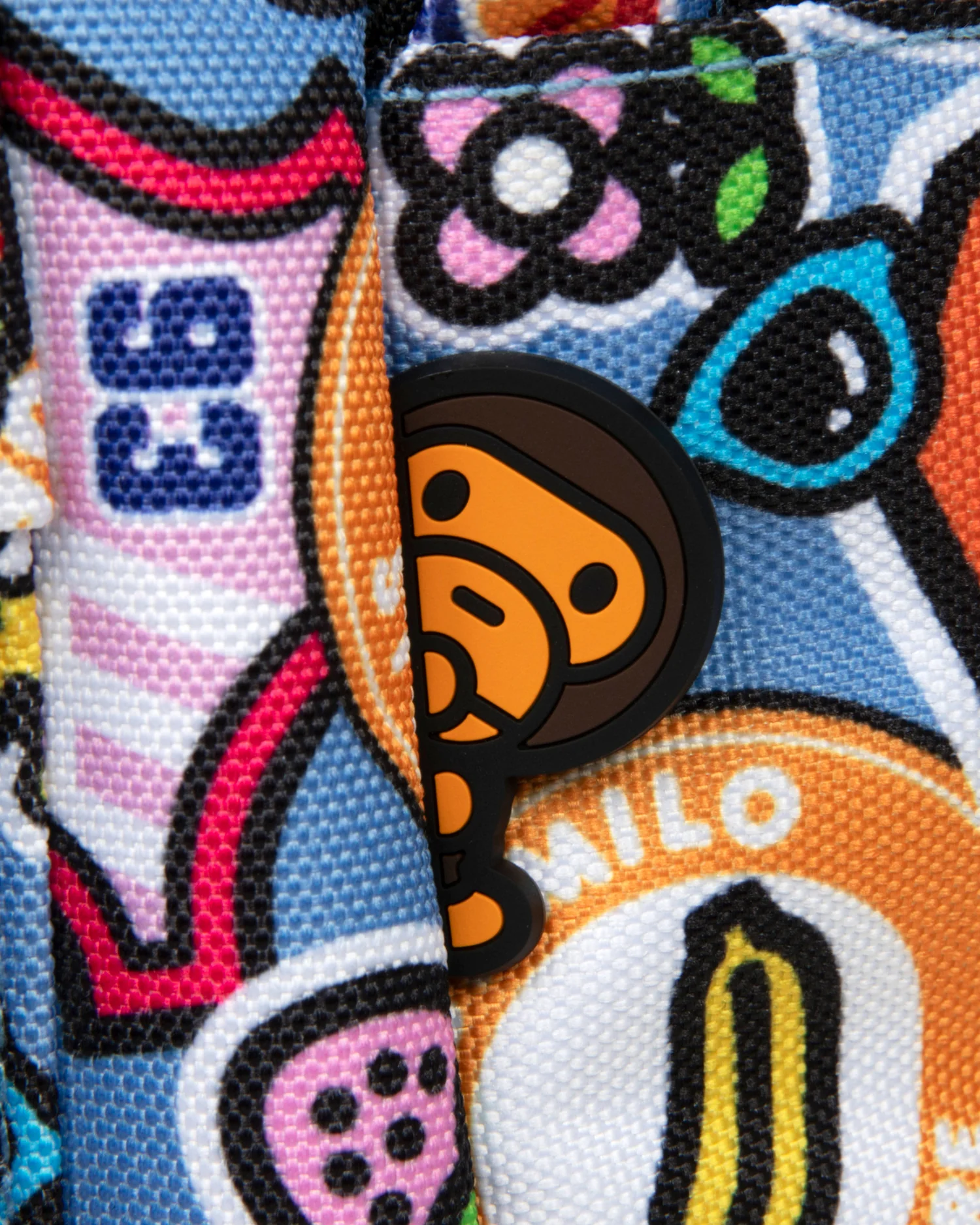 Sticker print medium backpack - Image 5