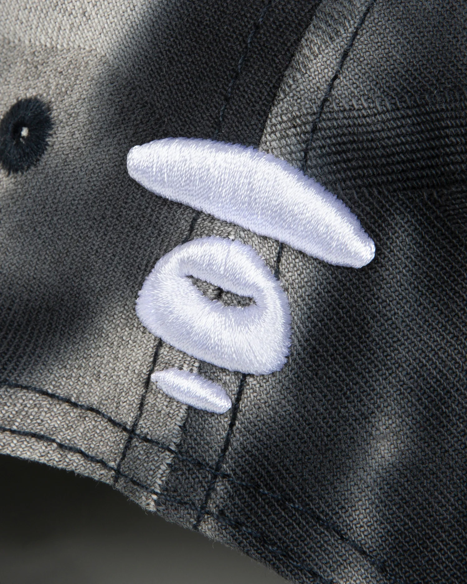 Moonface embroidered tie-dye baseball cap - Image 4