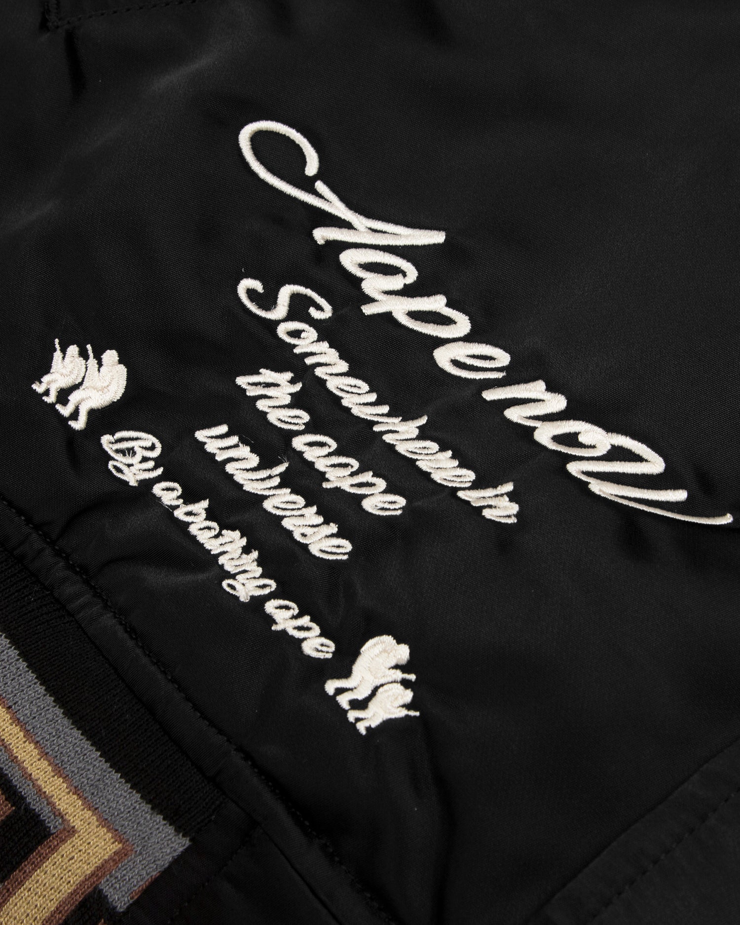 Moonface patterned patch baseball jacket - Image 4