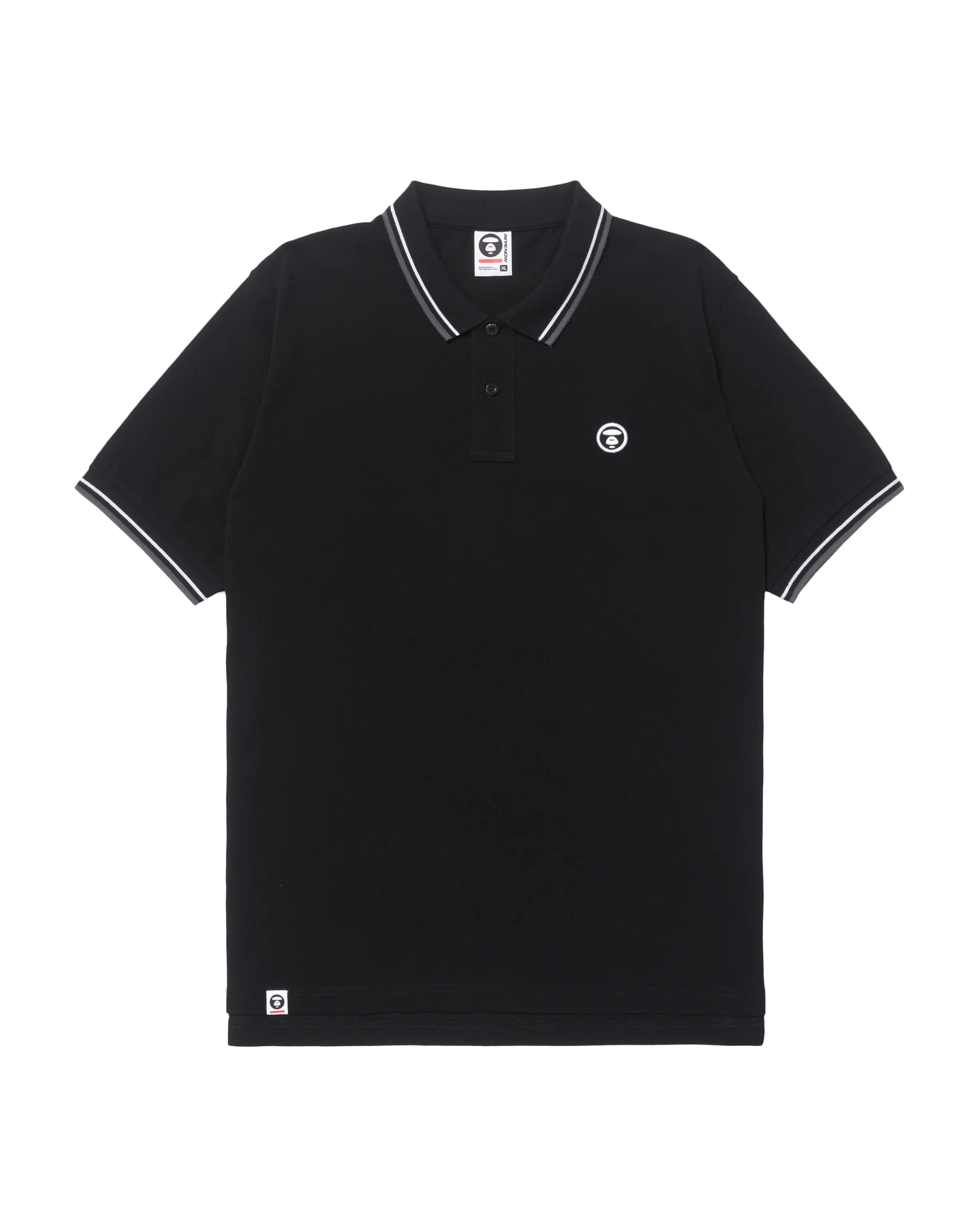 Moonface embroidered twin tipped polo - Image 6
