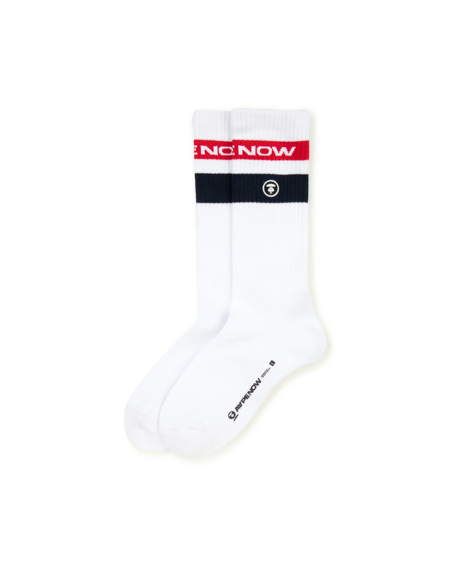 AAPENOW moonface logo crew socks - Image 11