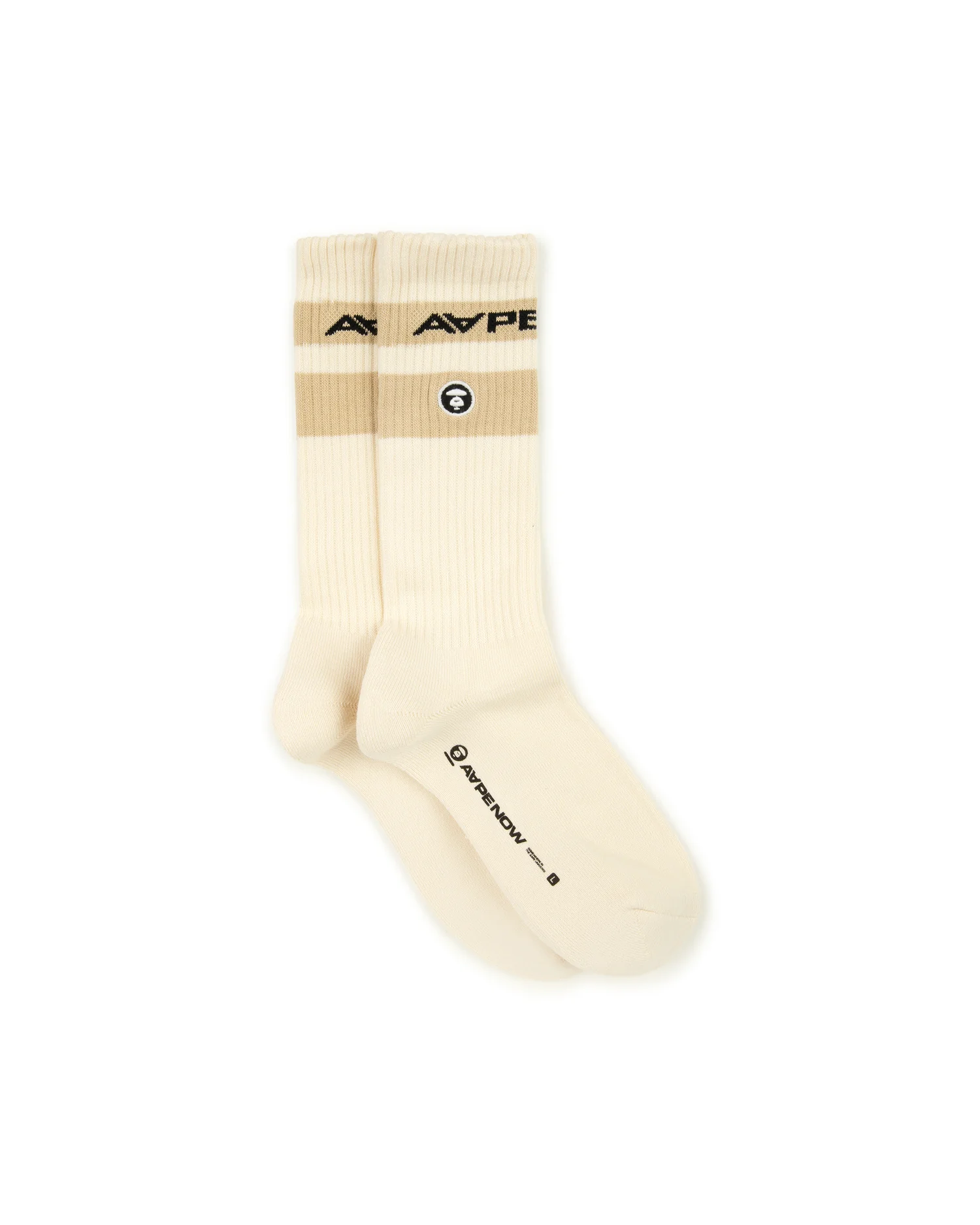 AAPENOW moonface logo crew socks - Image 7