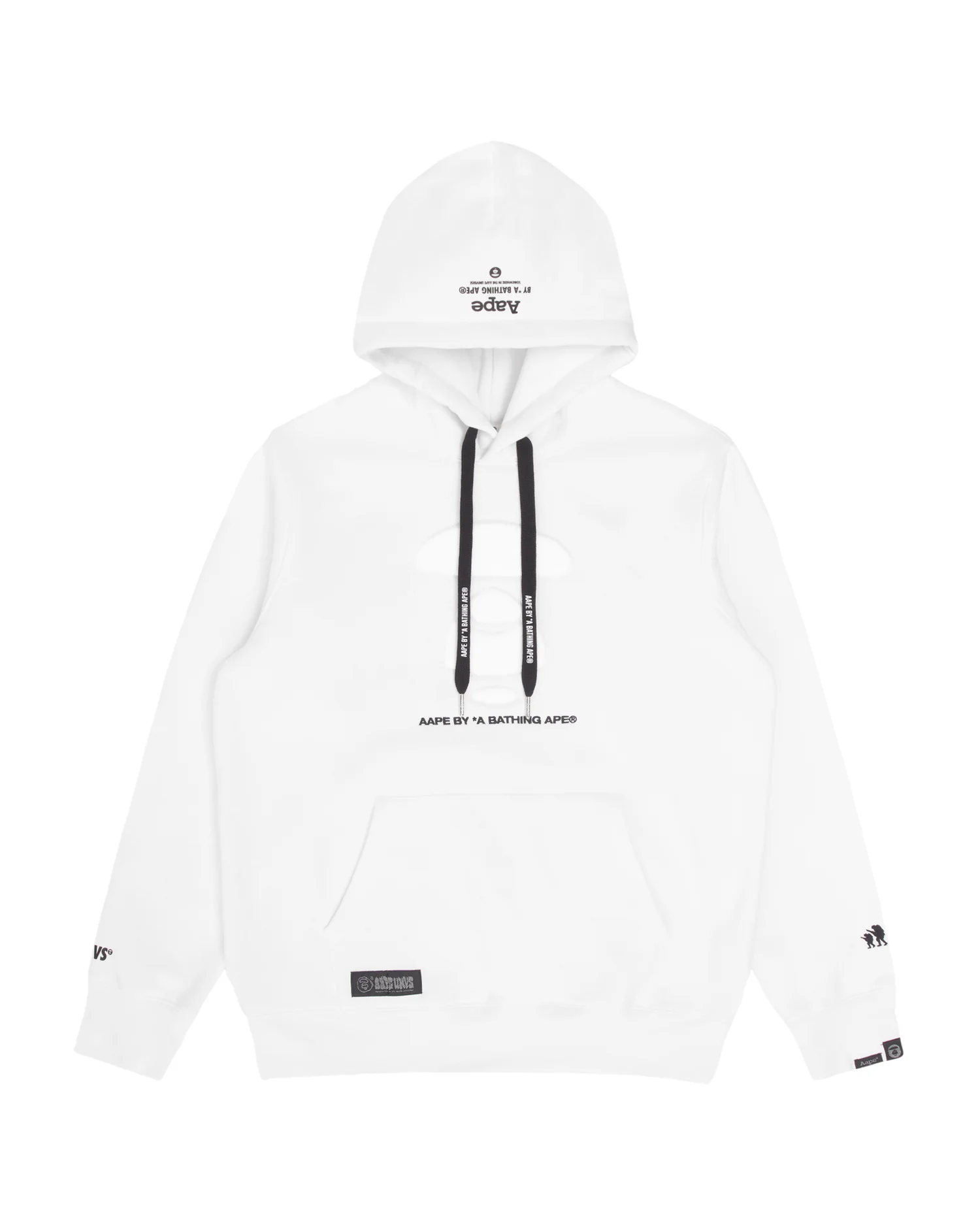 Moonface embossed relaxed hoodie - Image 11