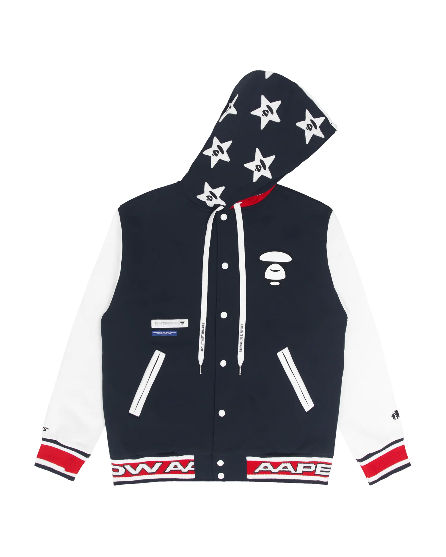 Moonface hooded baseball jacket - Image 6