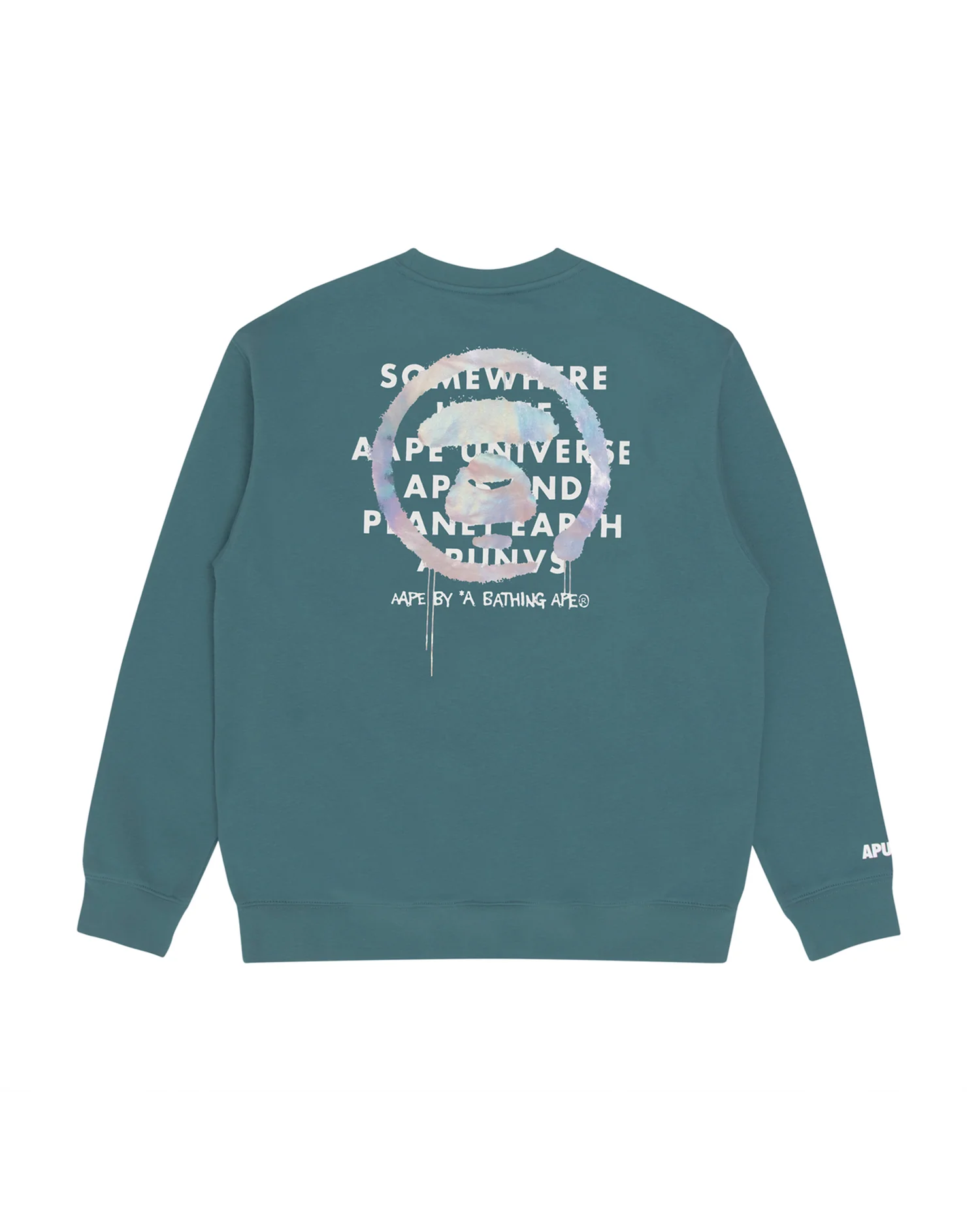 Moonface tie-dye drip graphic sweatshirt - Image 7