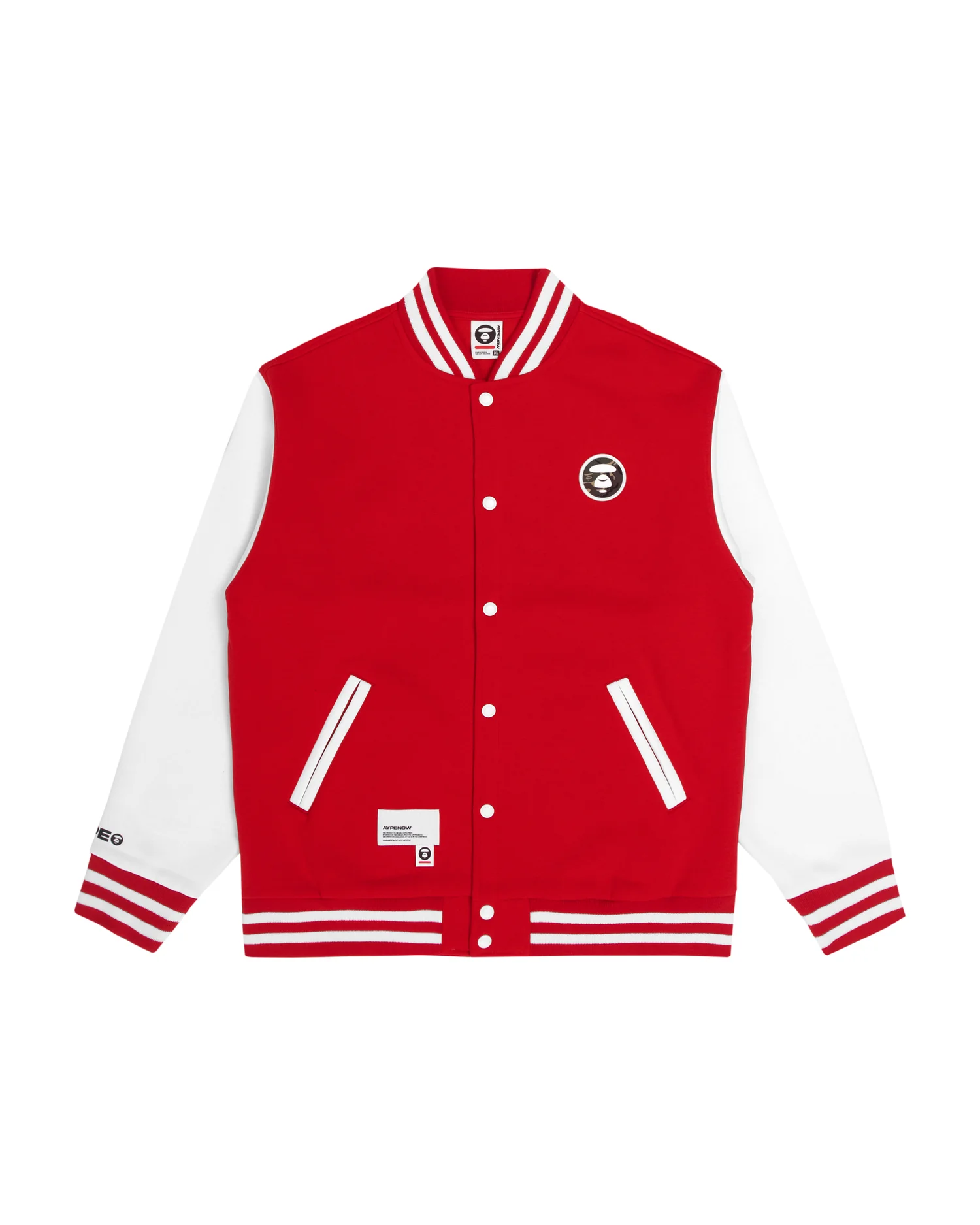 Moonface patch baseball jacket - Image 16