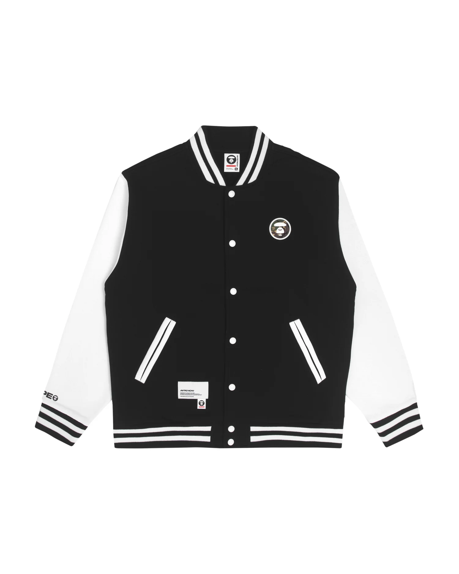 Moonface patch baseball jacket - Image 6