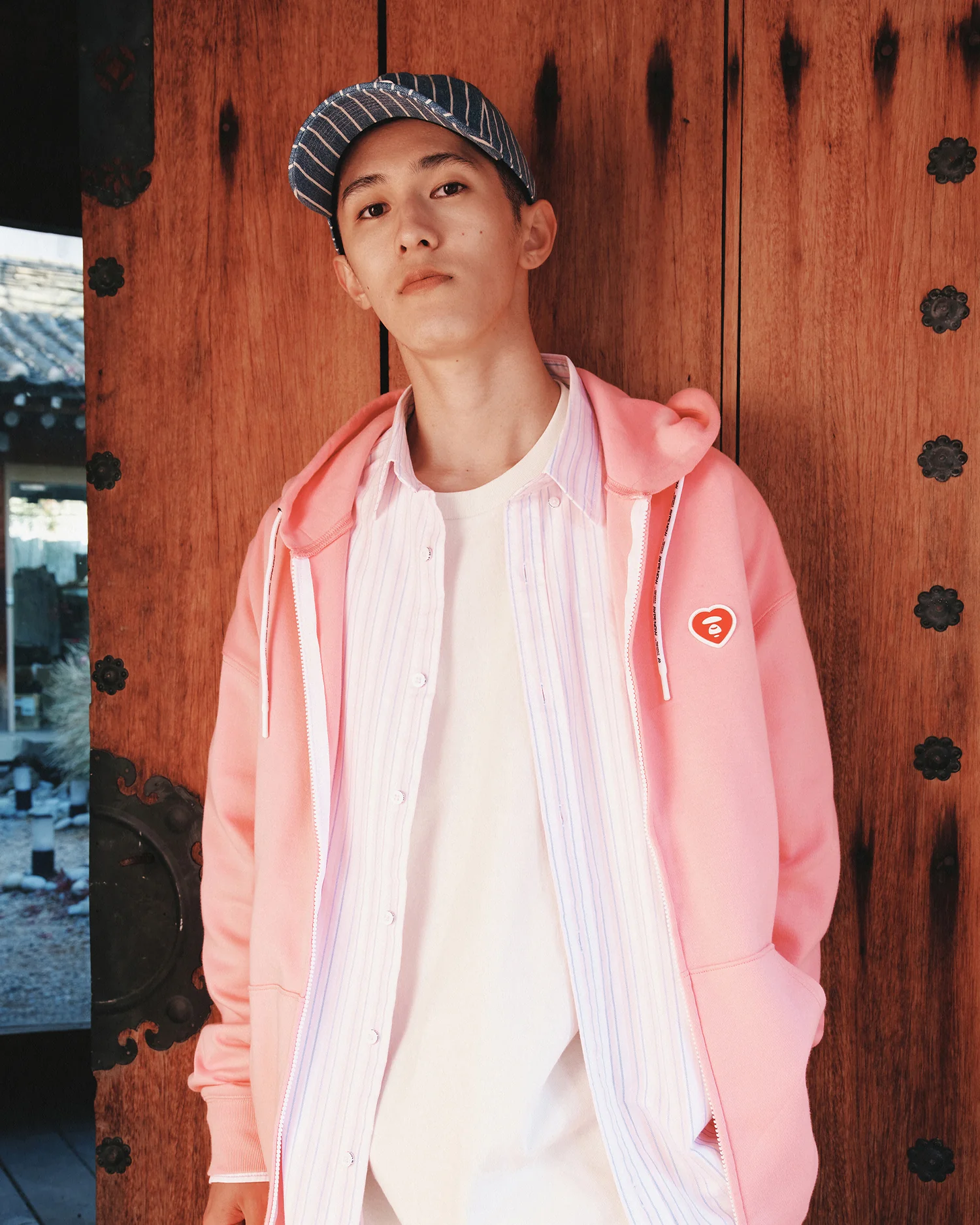 AAPENOW heart moonface zip-up hoodie - Image 8