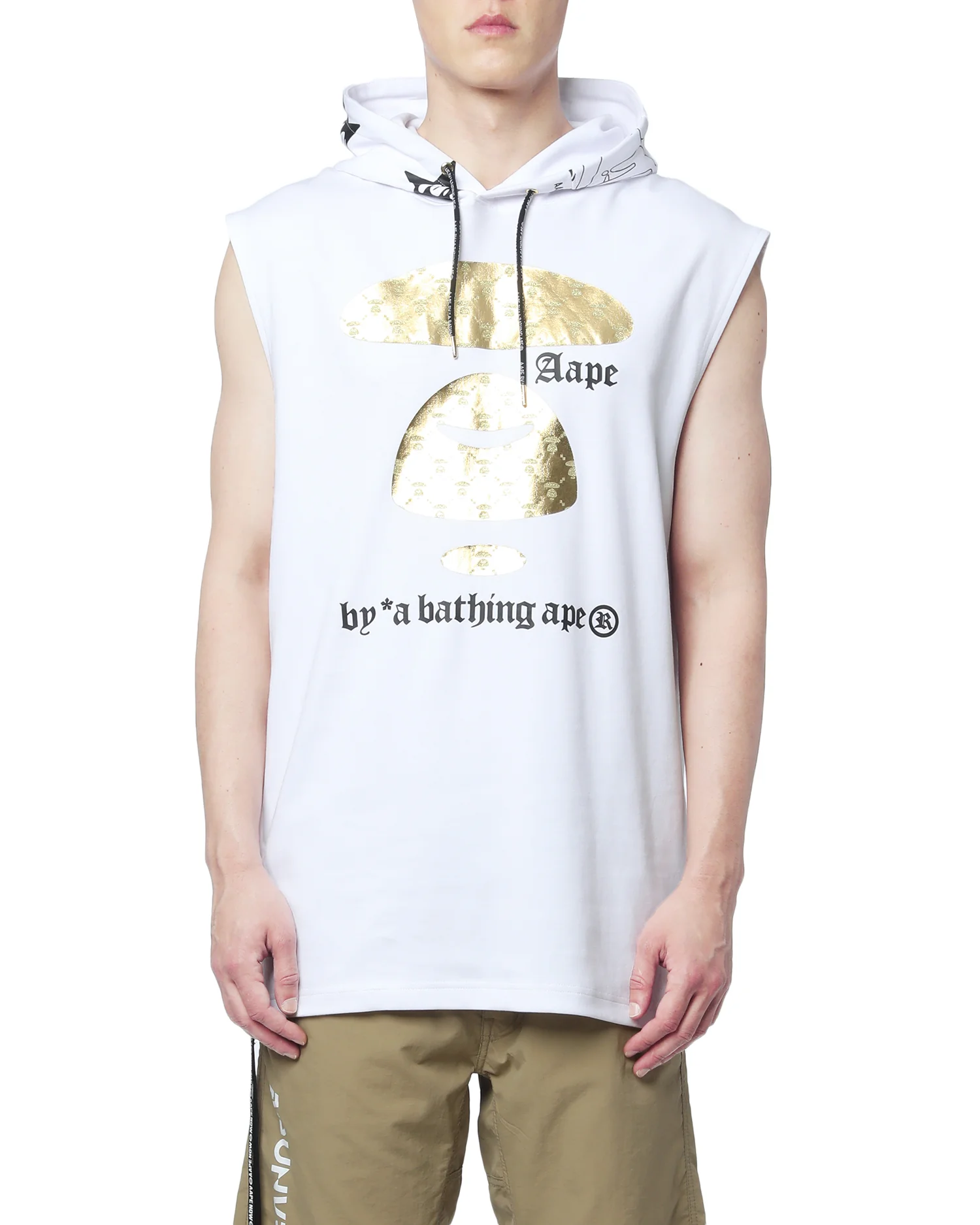 Metallic Moonface sleeveless hoodie - Image 8