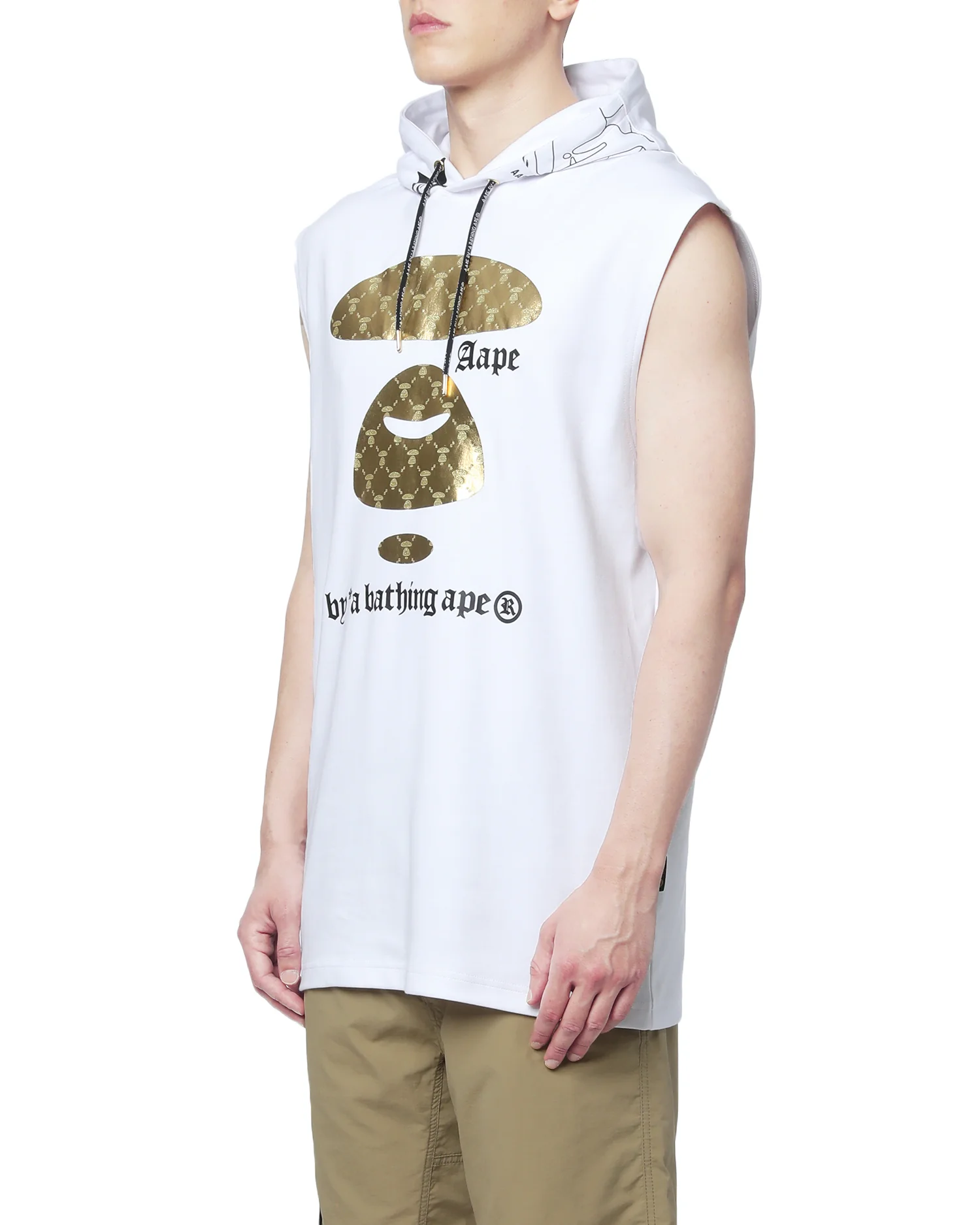 Metallic Moonface sleeveless hoodie - Image 9