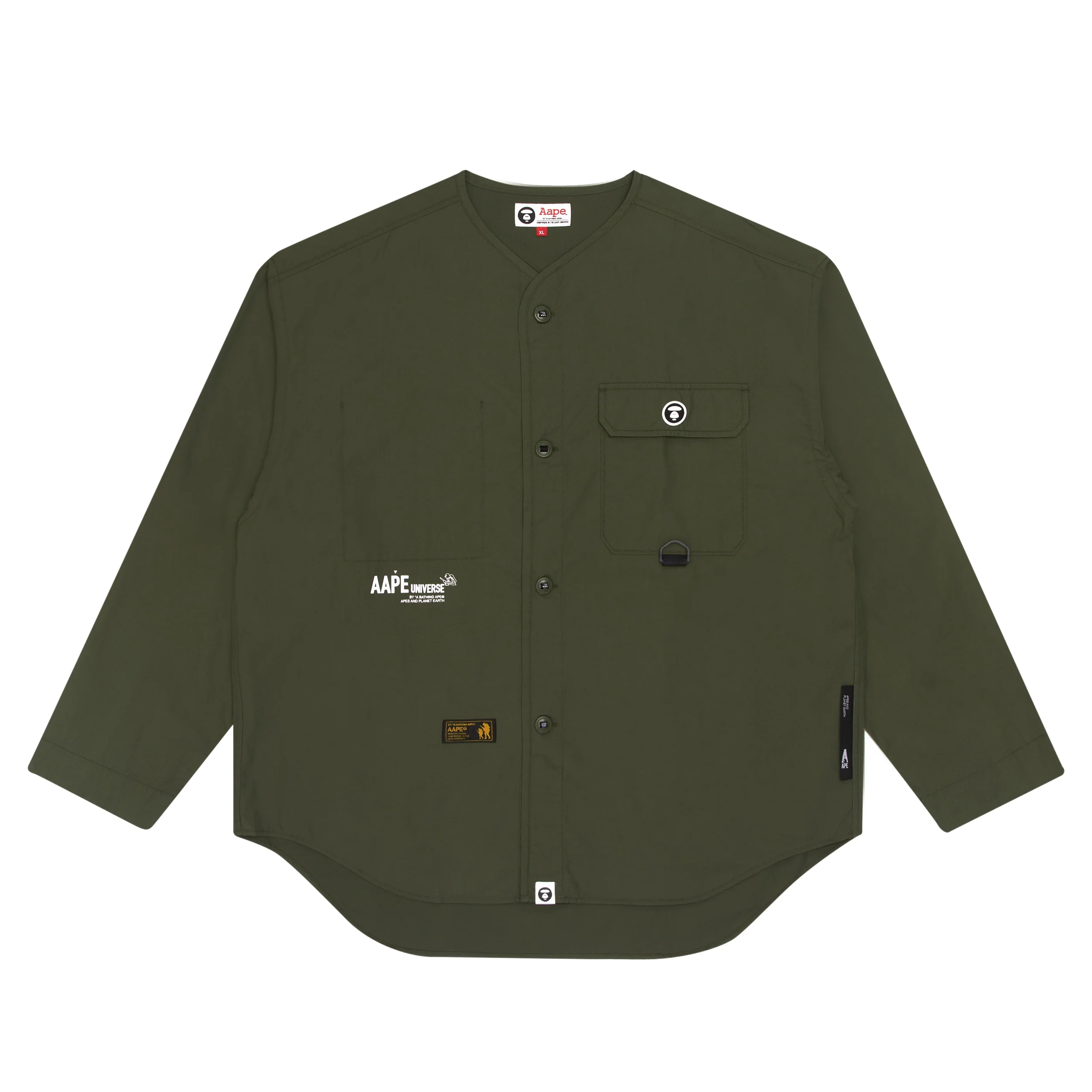 Collarless logo shirt - Image 6