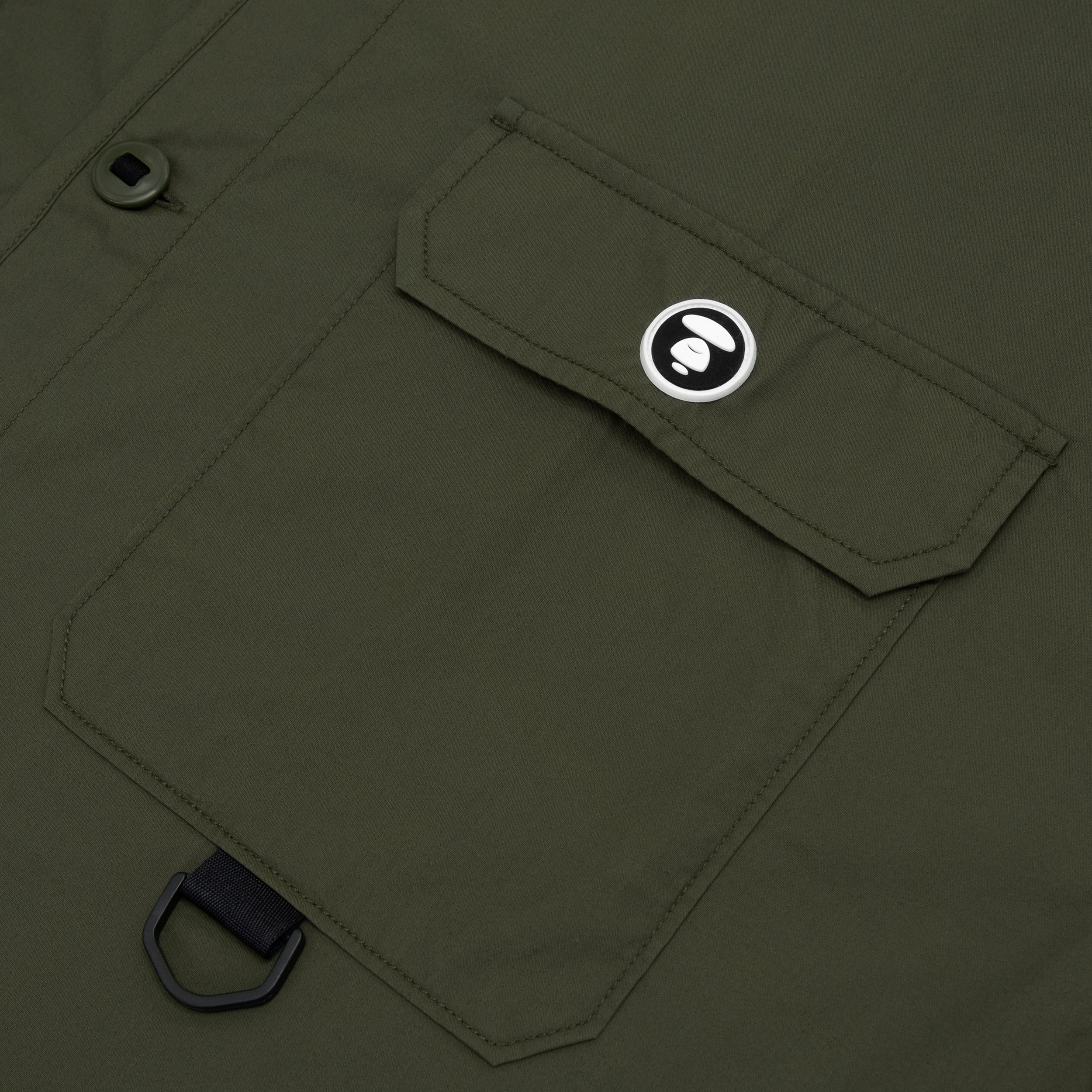 Collarless logo shirt - Image 8