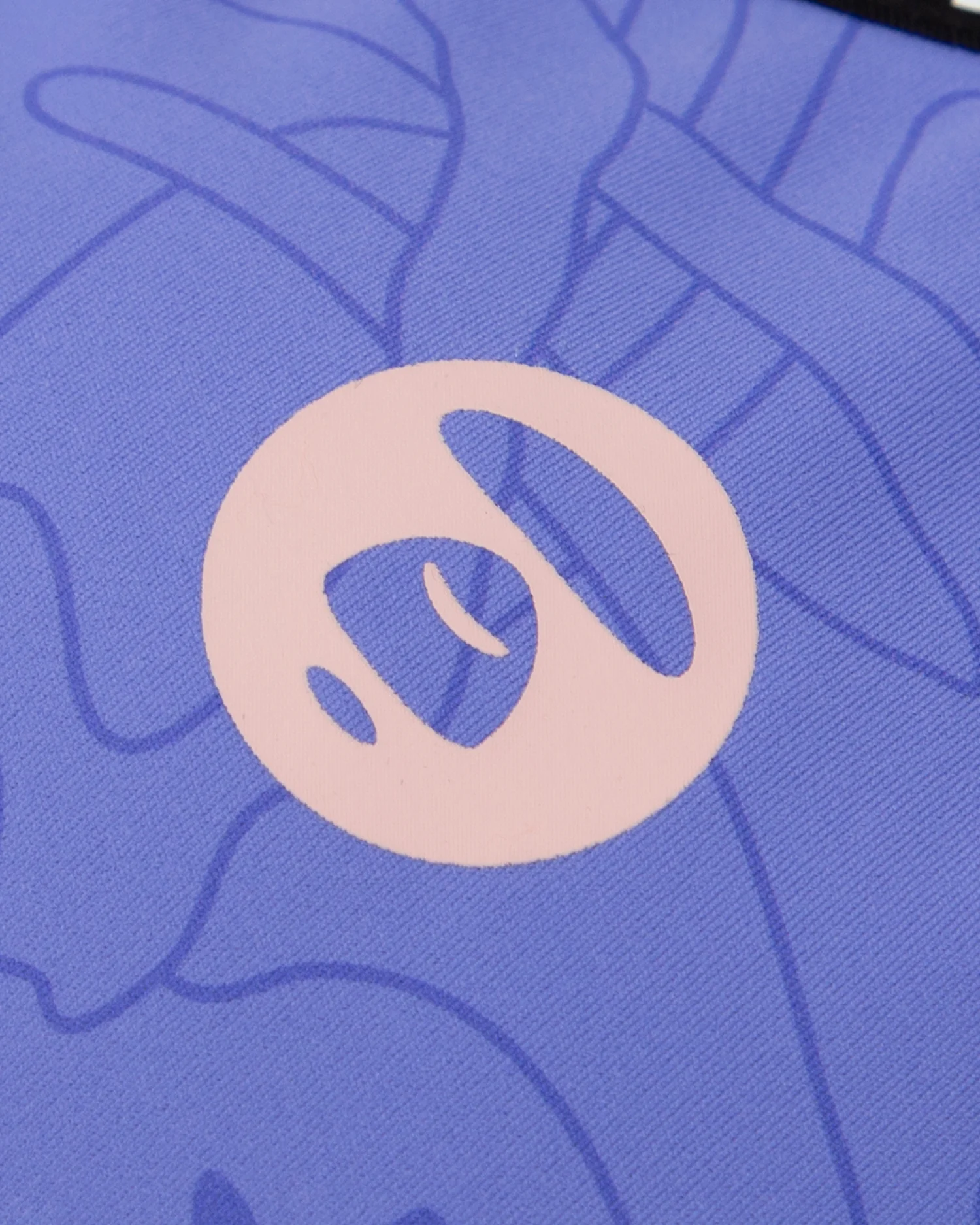 Moonface patterned cropped sports bra top - Image 3